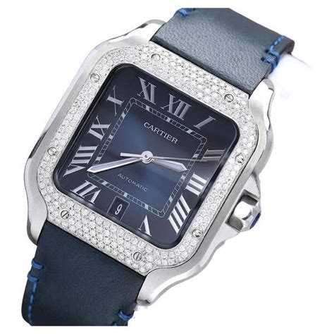 watches like cartier santos|cartier santos diamond bezel.